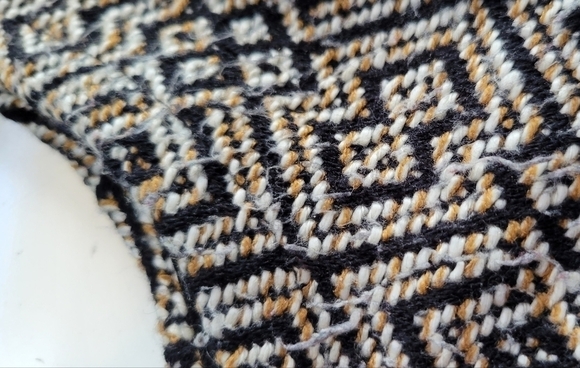 Sanctuary Montana Drape Front Jacquard Vest Size Large in Black Tan - Picture 3 of 10